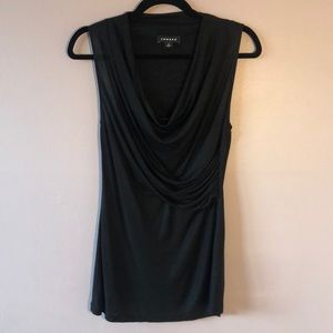 Trouve Black draped top